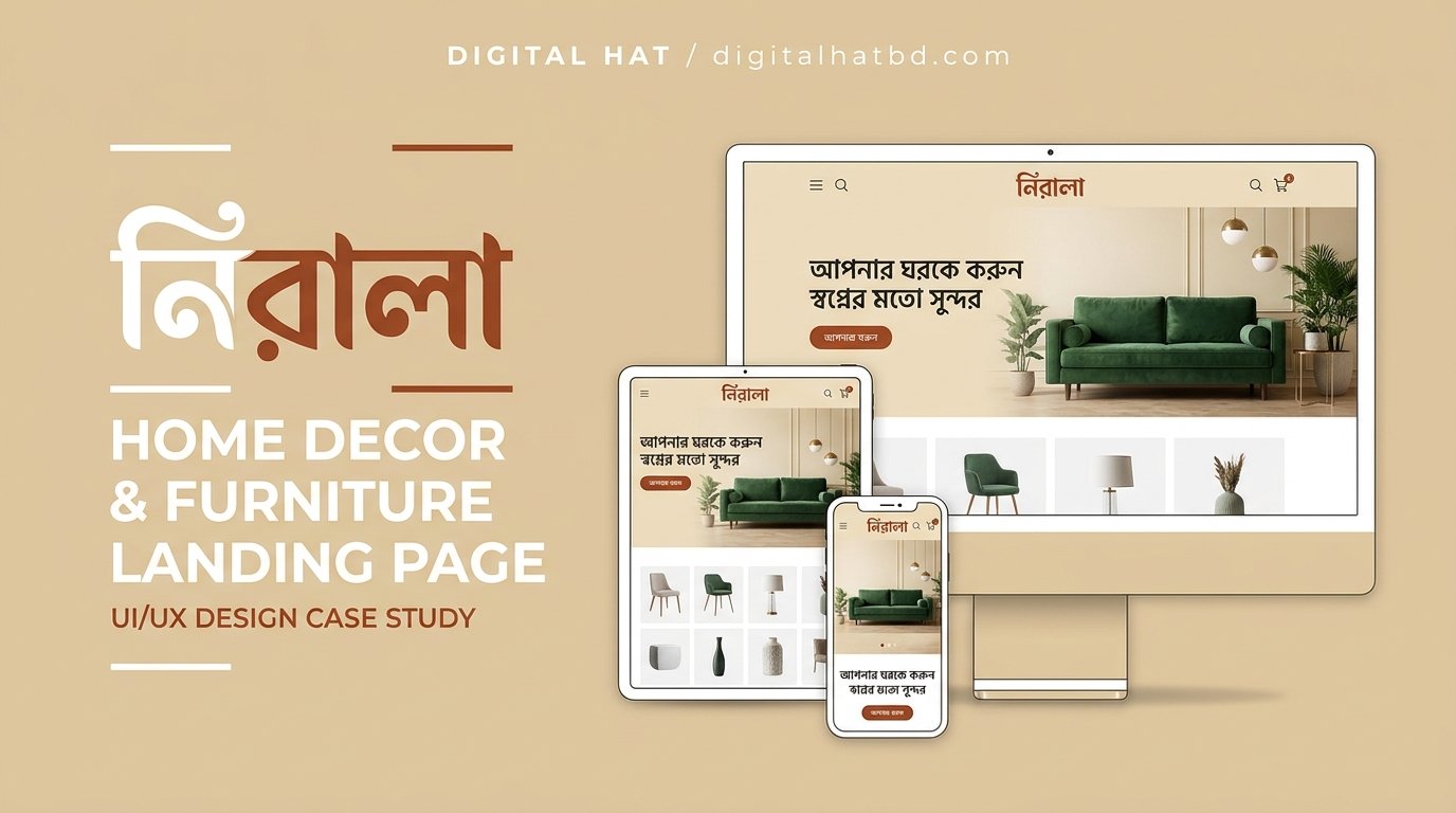 Nirala (নিরালা) - Home Decor & Furniture High-Converting Landing Page (Lifetime Access & Easy Dashboard)