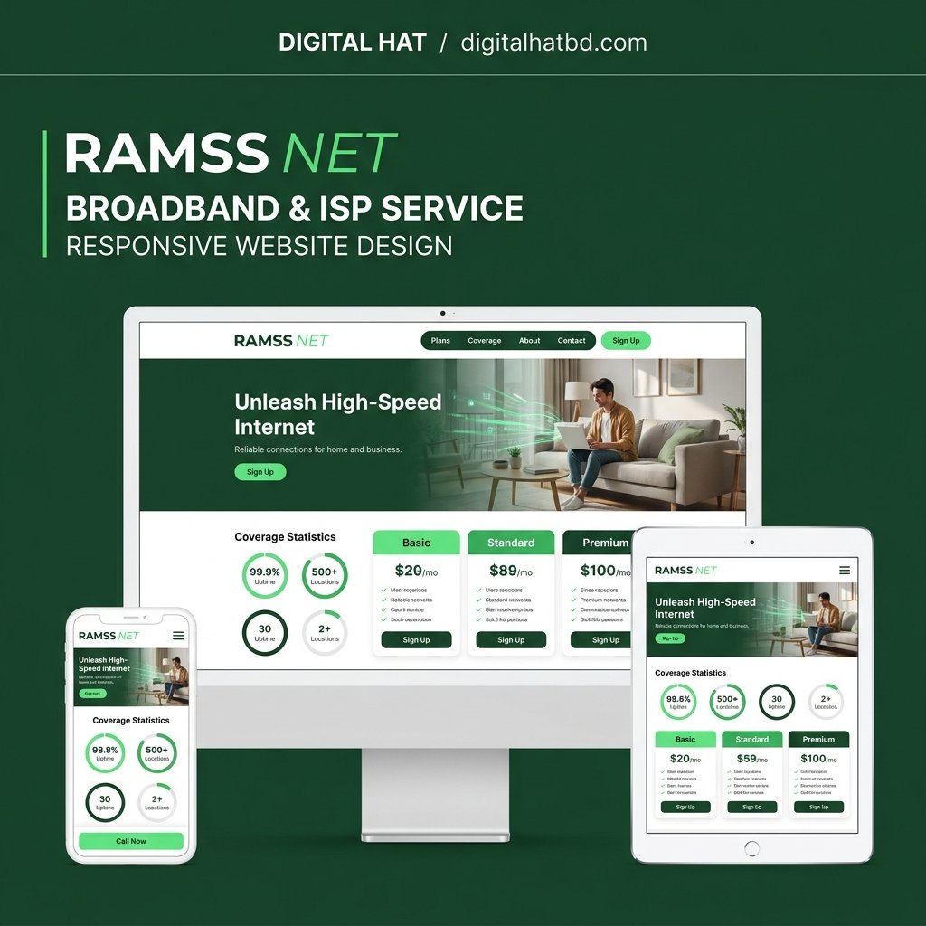 RAMSS NET - Broadband & ISP Service Laravel Website Script (Full Source Code)
