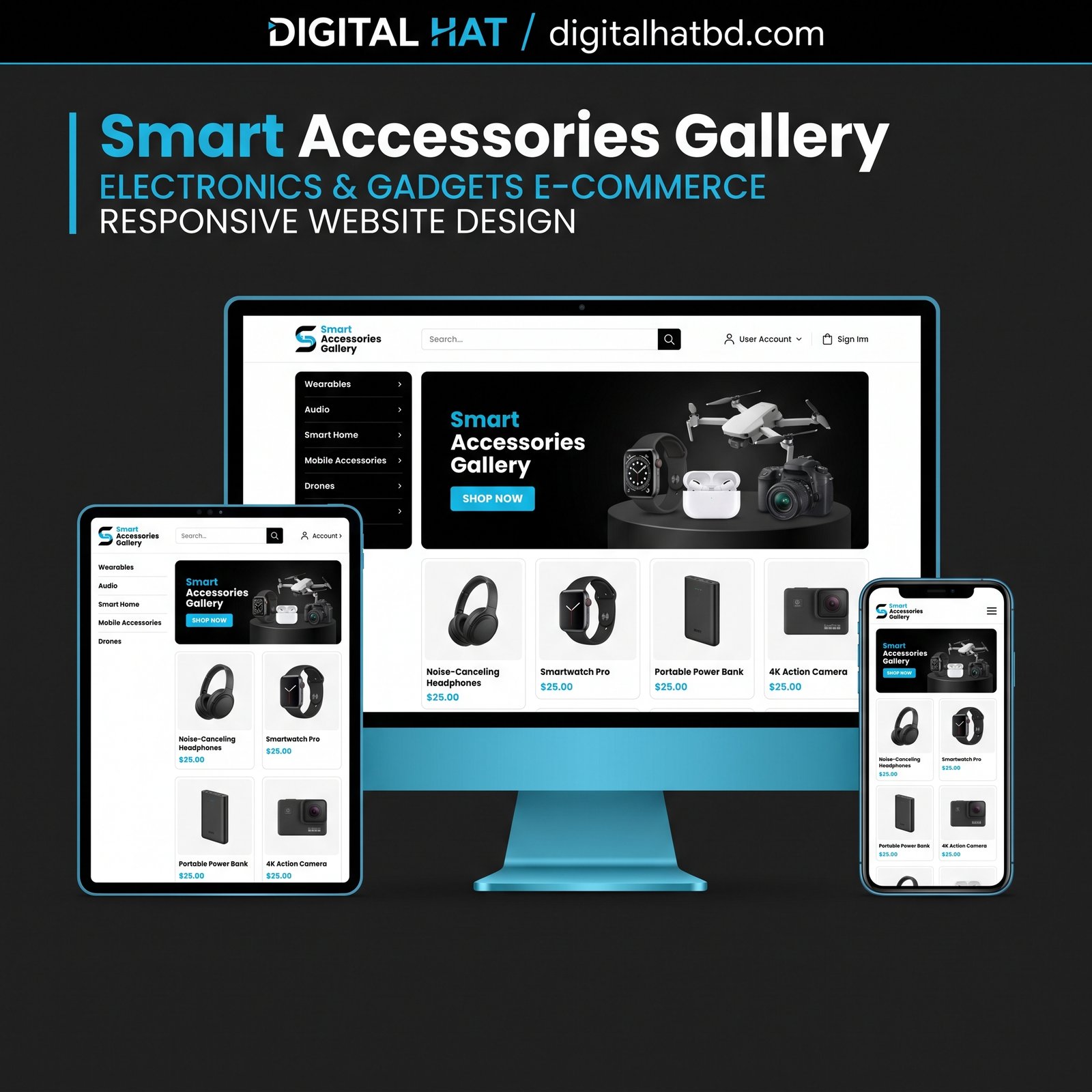 Smart Accessories Gallery - Premium Electronics & Gadgets Laravel E-Commerce ScriptSmart Accessories Gallery - Premium Electronics & Gadgets Laravel E-Commerce Script