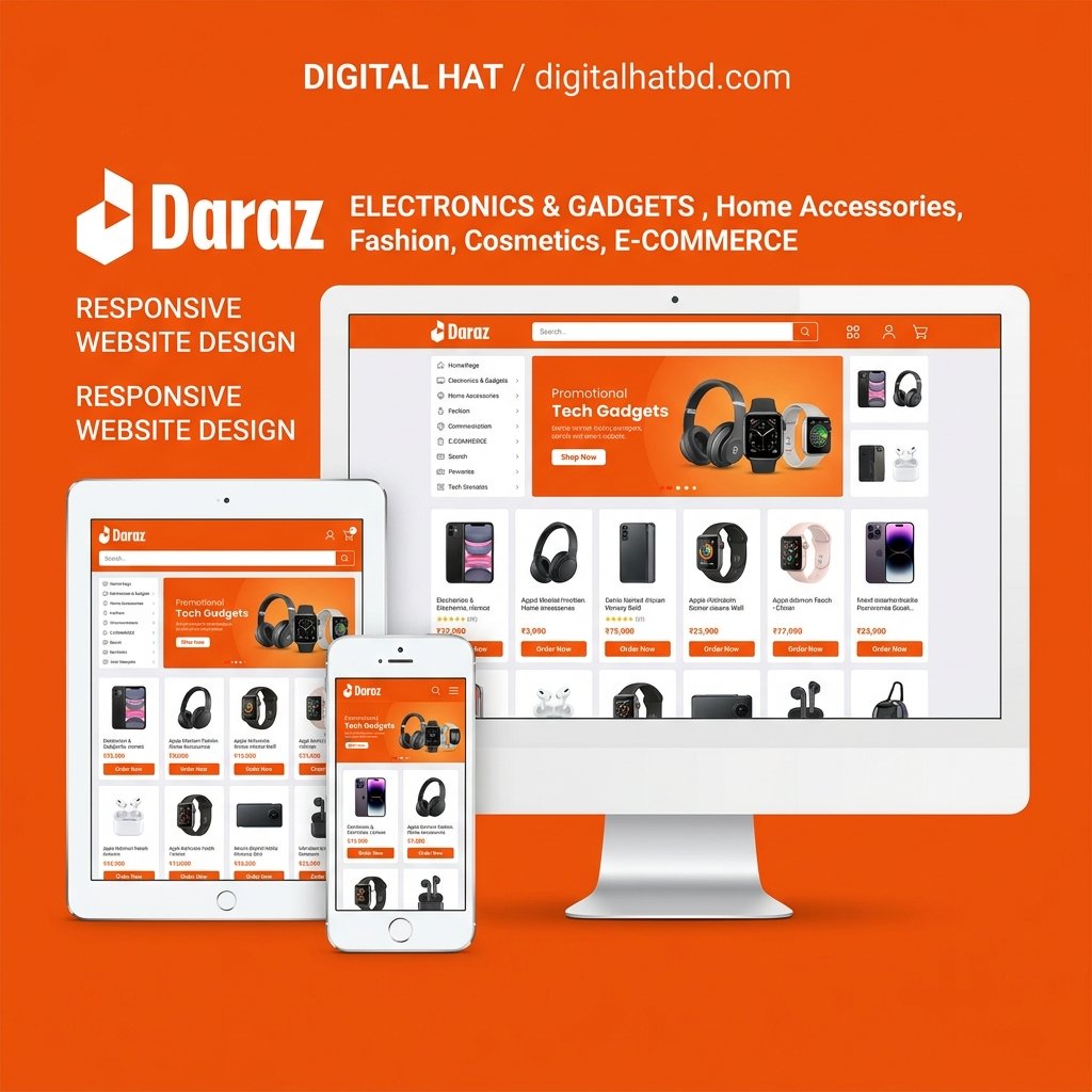 Premium Daraz Clone Multi-Vendor E-Commerce Laravel Script - Full Source Code