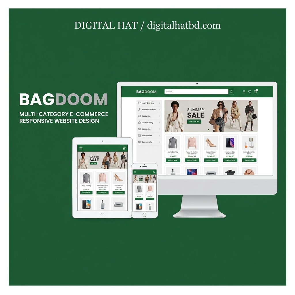 Premium Bagdoom Clone - Multi-Category E-Commerce Laravel Script (Full Source Code)