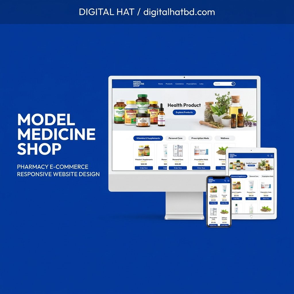 Model Medicine Shop - Premium Pharmacy & Healthcare E-Commerce Laravel Script