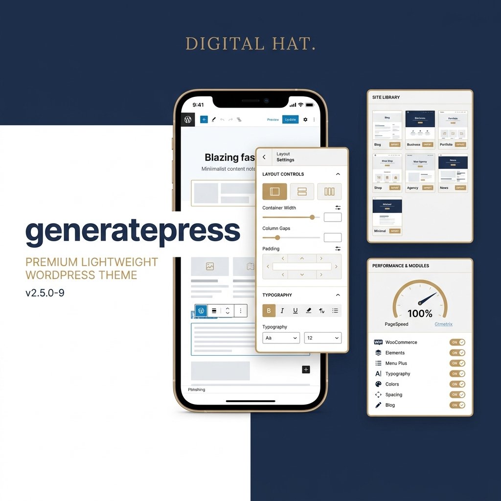 GeneratePress Premium v2.5.0-9 - Ultra-Lightweight WordPress Theme (Unrestricted GPL)