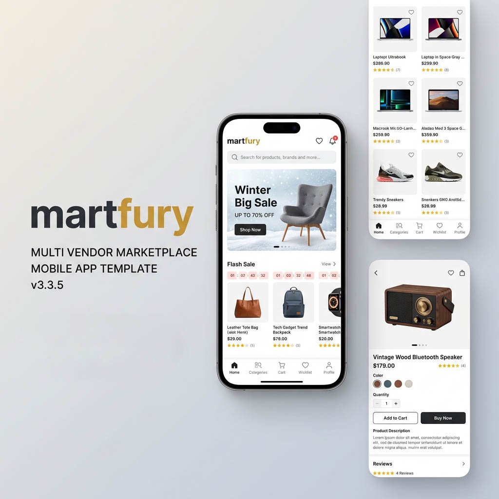 Martfury v3.3.5 - Premium Multi-Vendor Marketplace Mobile App Template