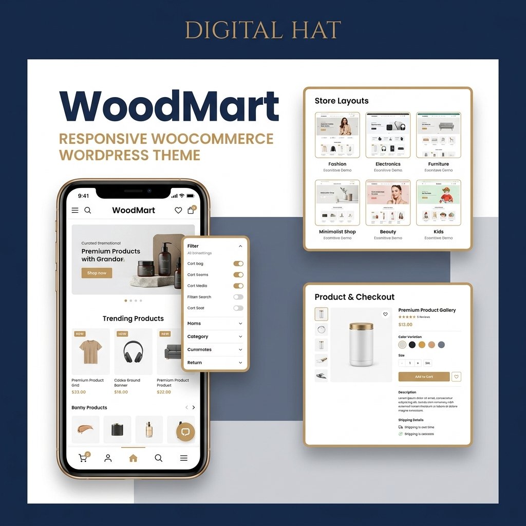 WoodMart - Premium Responsive WooCommerce Theme (Unrestricted GPL)