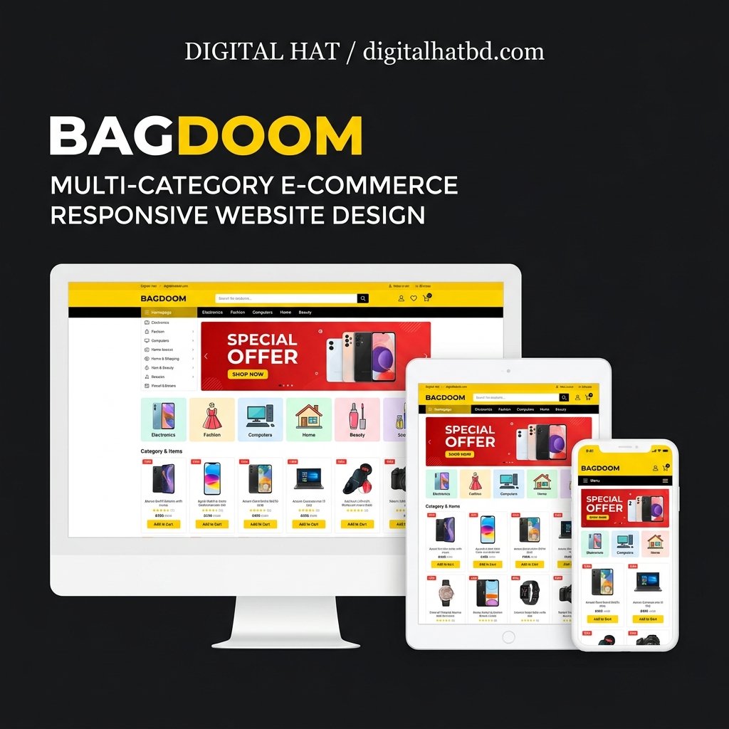 Bagdoom - Premium Multi-Category E-Commerce Script (Full Source Code)