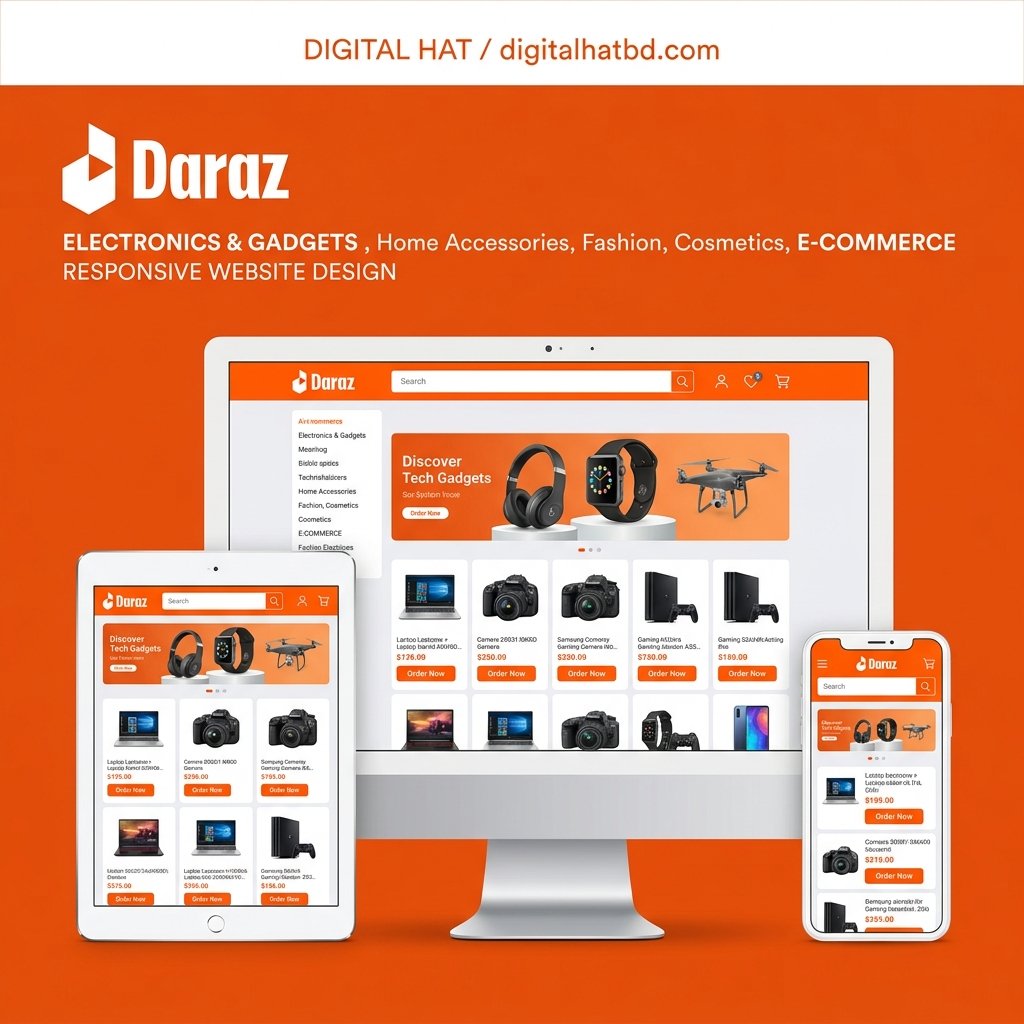 Premium Daraz Clone Multi-Vendor E-Commerce Laravel Script - Full Source Code