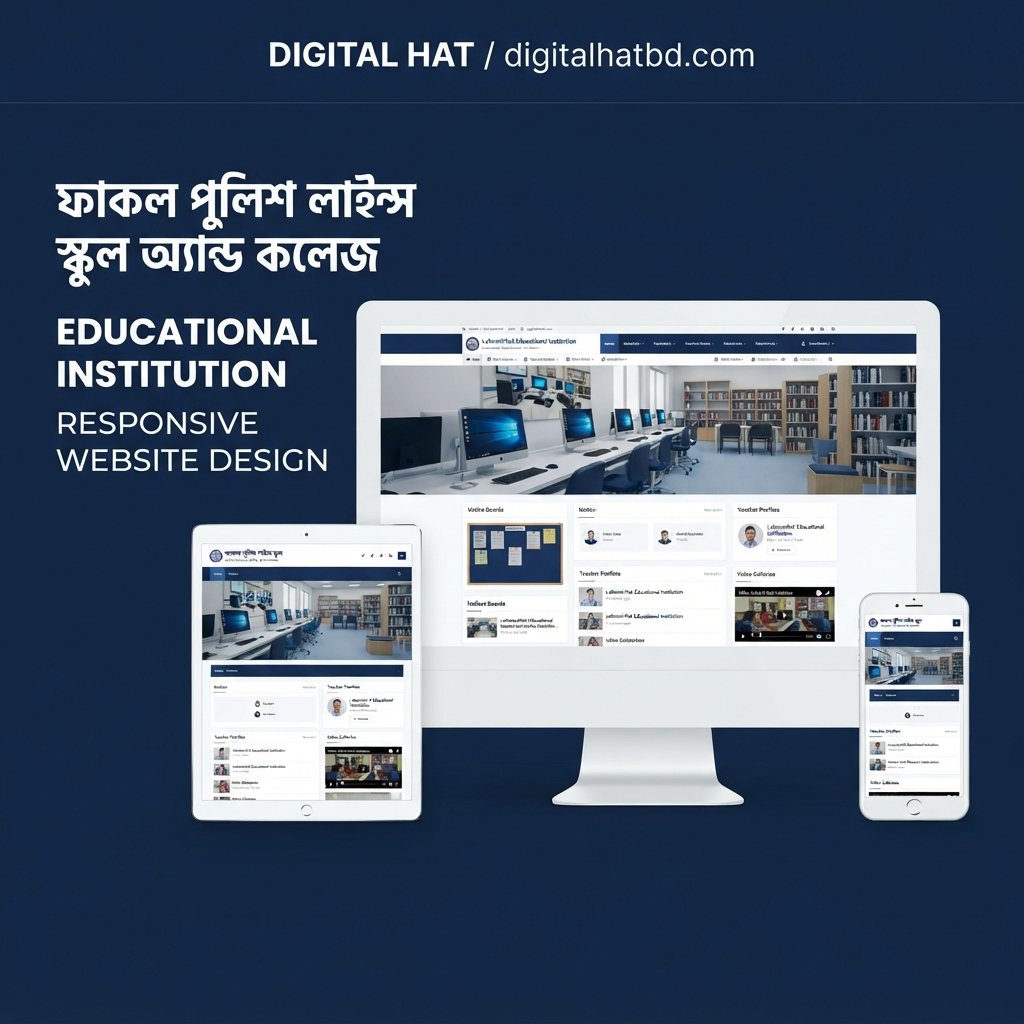 Premium ফাকল পুলিশ লাইন্স স্কুল অ্যান্ড কলেজ - Educational Website Script