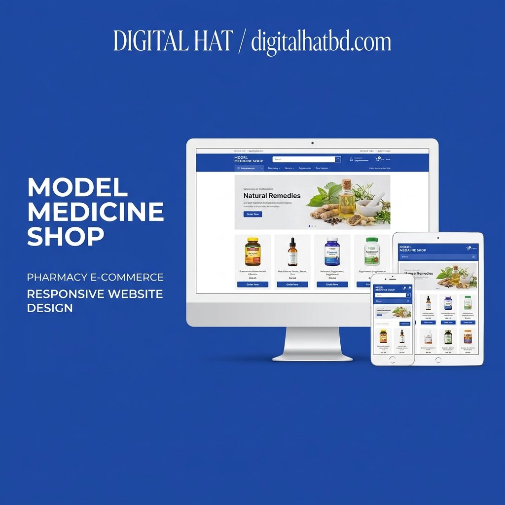 Model Medicine Shop - Premium Pharmacy & Healthcare E-Commerce Laravel Script