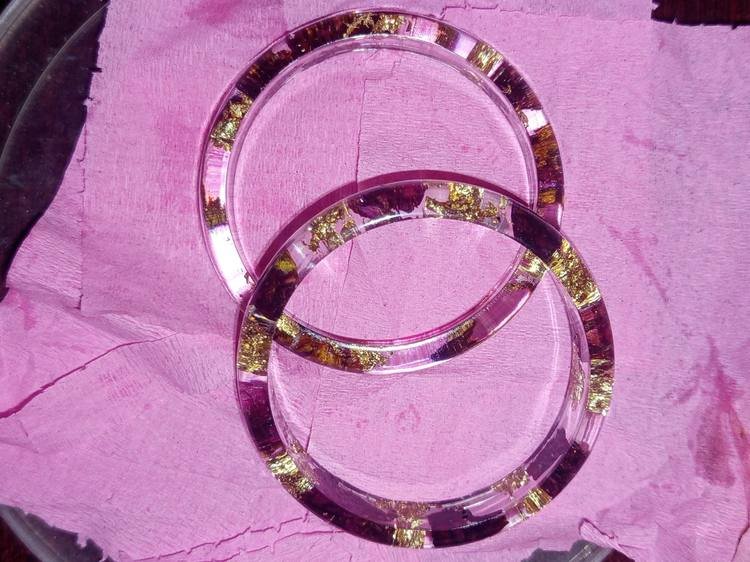 Custom Initial Resin Keychain